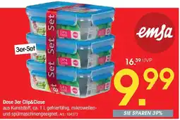Zurbrüggen emsa Dose 3er Clip&Close Angebot