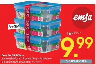 Zurbrüggen emsa Dose 3er Clip&Close Angebot