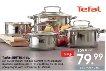 Zurbrüggen Tefal Topfset DUETTO, 4-tlg. Angebot