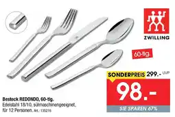 Zurbrüggen ZWILLING Besteck REDONDO, 60-tlg. Angebot