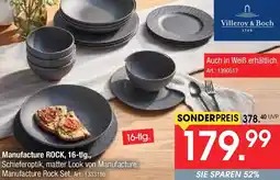 Zurbrüggen Villeroy & Boch Manufacture ROCK, 16-tlg. Angebot