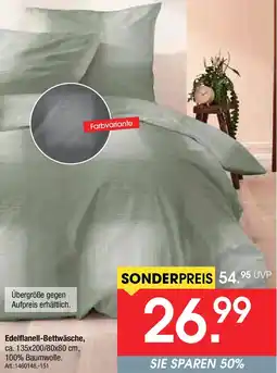 Zurbrüggen Edelflanell-Bettwäsche Angebot
