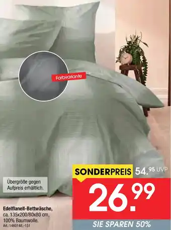 Zurbrüggen Edelflanell-Bettwäsche Angebot