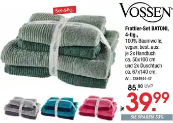Zurbrüggen VOSSEN Frottier-Set BATONI, 4-tlg. Angebot