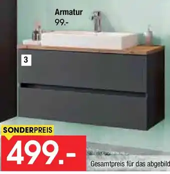 Zurbrüggen Xora Waschtischunterschrank inkl. Keramik-Aufsatzwaschbecken Angebot