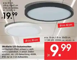 Zurbrüggen Ultraflache LED-Deckenleuchten Angebot