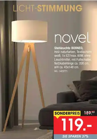 Zurbrüggen Novel Stehleuchte BORNEO Angebot