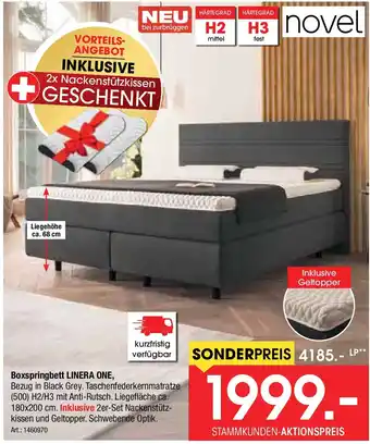 Zurbrüggen Novel Boxspringbett LINERA ONE Angebot