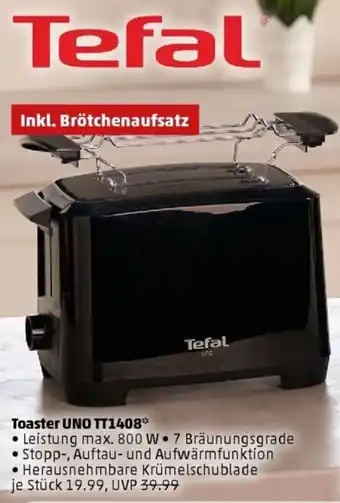 PENNY Tefal Toaster UNO TT1408 Angebot