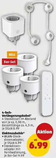 PENNY 4-fach Verlängerungskabel Angebot