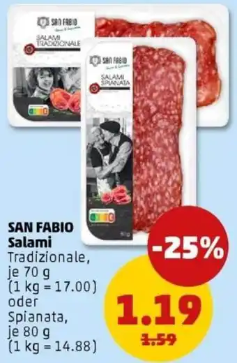 PENNY SAN FABIO Salami Angebot