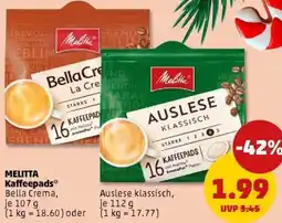 PENNY MELITTA Kaffeepads Angebot