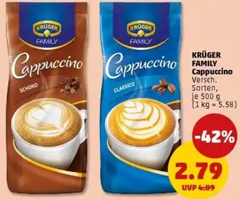PENNY KRÜGER FAMILY Cappuccino Angebot