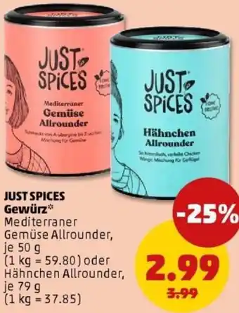 PENNY JUST SPICES Gewürz Angebot