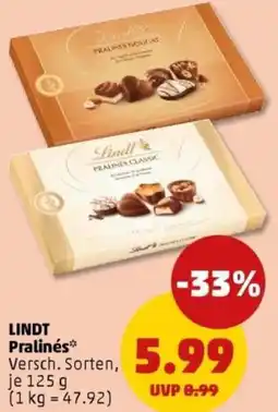PENNY LINDT Pralinés Angebot