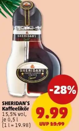 PENNY SHERIDAN'S Kaffeelikör Angebot