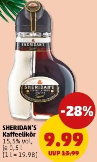 PENNY SHERIDAN'S Kaffeelikör Angebot