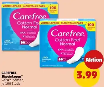 PENNY CAREFREE Slipeinlagen Angebot