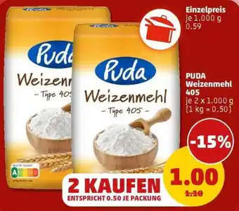 PENNY PUDA Weizenmehl Type 405 Angebot