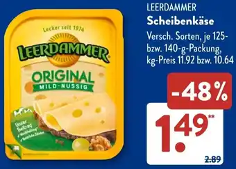 Aldi Süd LEERDAMMER Scheibenkäse Angebot