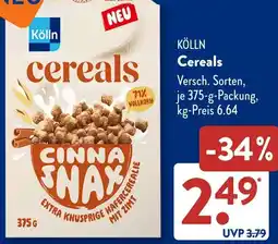 Aldi Süd KÖLLN Cereals Angebot