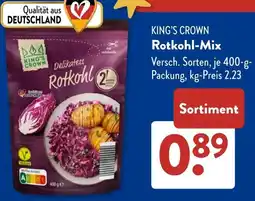 Aldi Süd KING'S CROWN Rotkohl-Mix Angebot