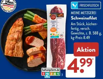 Aldi Süd MEINE METZGEREI Schweinefilet Angebot