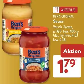 Aldi Süd BEN'S ORIGINAL Sauce Angebot