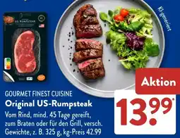 Aldi Süd GOURMET FINEST CUISINE Original US-Rumpsteak Angebot