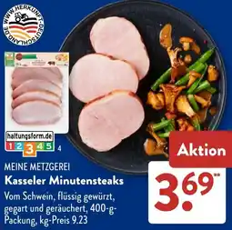 Aldi Süd MEINE METZGEREI Kasseler Minutensteaks Angebot