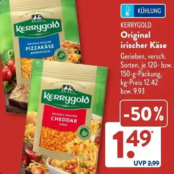 Aldi Süd KERRYGOLD Original irischer Käse Angebot