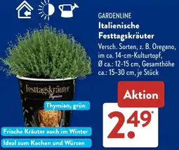 Aldi Süd GARDENLINE Italienische Festtagskräuter Angebot