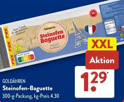 Aldi Süd GOLDÄHREN Steinofen Baguette Angebot
