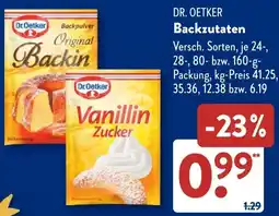 Aldi Süd DR. OETKER Backzutaten Angebot