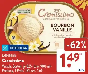 Aldi Süd LANGNESE Cremissimo Angebot