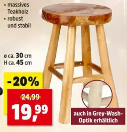 Thomas Philipps Hocker aus massivem teakholz Angebot