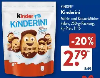 Aldi Süd KINDER Kinderini Angebot