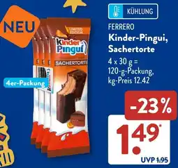 Aldi Süd FERRERO Kinder-Pingui, Sachertorte Angebot