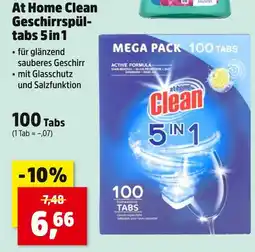 Thomas Philipps At home clean geschirrspül-tabs 5 in 1 Angebot
