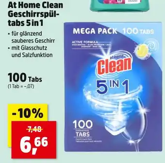 Thomas Philipps At home clean geschirrspül-tabs 5 in 1 Angebot