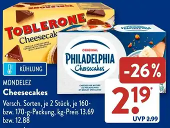 Aldi Süd MONDELEZ Cheesecakes Angebot