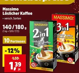 Thomas Philipps Massimo 2 in 1 löslicher kaffee Angebot