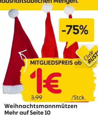 Rusta Weihnachtsmannmützen Angebot