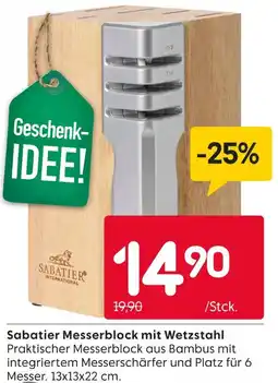 Rusta Sabatier messerblock mit wetzstahl Angebot