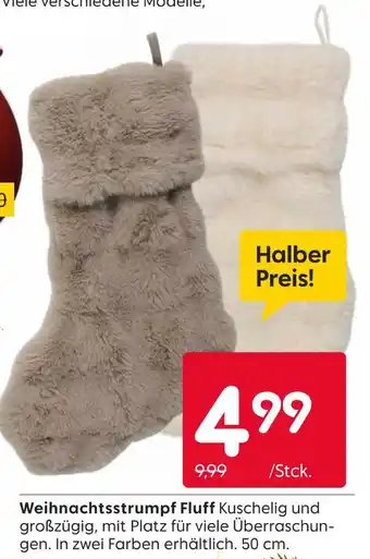 Rusta Weihnachtsstrumpf fluff Angebot