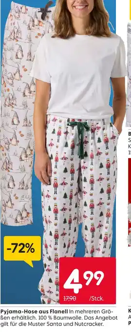 Rusta Pyjama-hose aus flanell santa Angebot