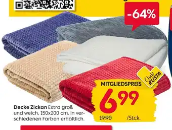 Rusta Decke zickan Angebot