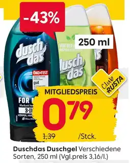 Rusta Duschdas duschgel Angebot