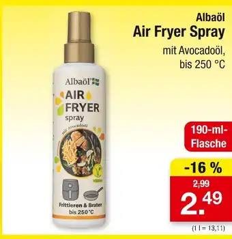 Zimmermann Albaöl air fryer spray Angebot