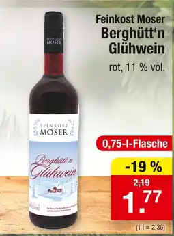Zimmermann Feinkost moser berghütt'n glühwein Angebot